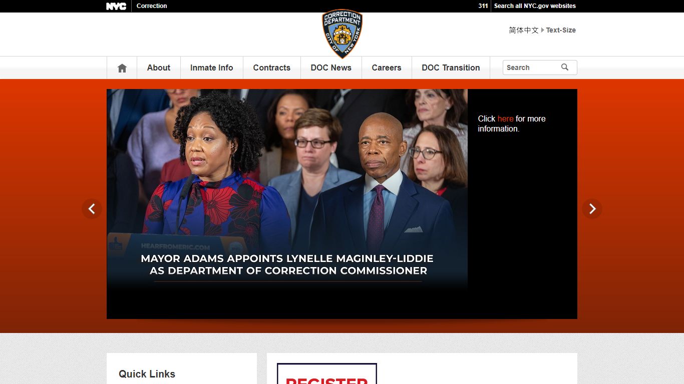 Department of Correction - NYC.gov